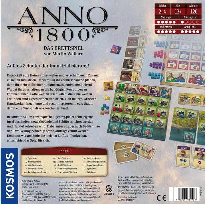 Actual product image Kosmos Anno 1800 (German)