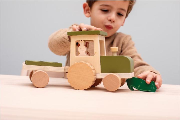 Produktbild Trixie Baby Baby Traktor aus Holz mit Anhänger