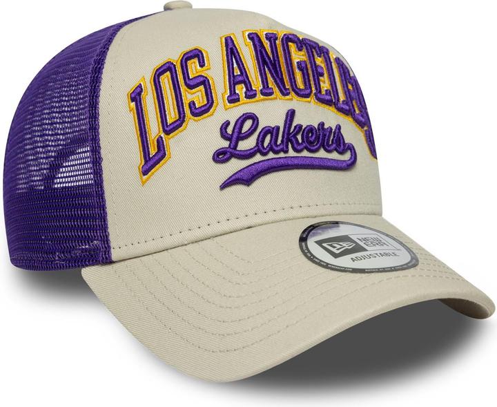 Produktbild New Era A-Frame Trucker Cap - Script Los Angeles Lakers (One Size)