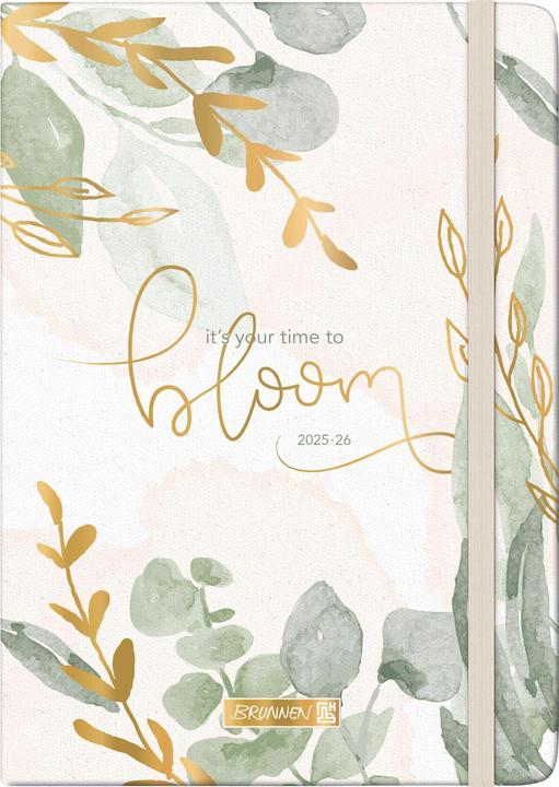Immagine prodotto Calendario BRUNNEN Schlerk (2025/2026) 'Bloom', 2 pagine = 1 settimana, A5, 208 pagine, copertina (A5, Inglese, Olandese)