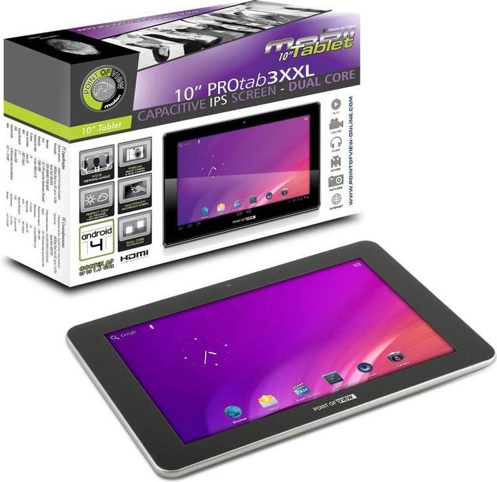 Image du produit Point of View 3 XXL (4G, 10.10", 8 Go, Argent)
