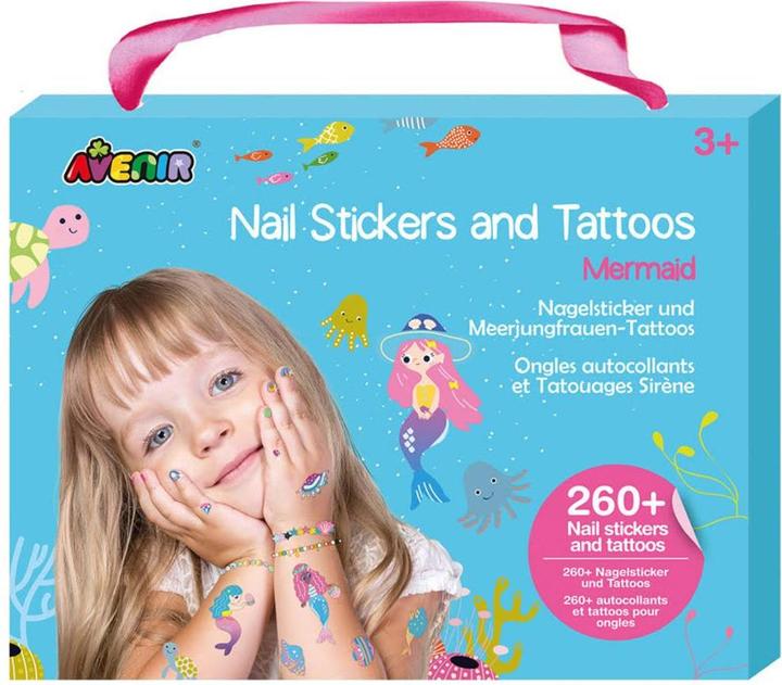 Actual product image Avenir Nail stickers tattoos mermaid