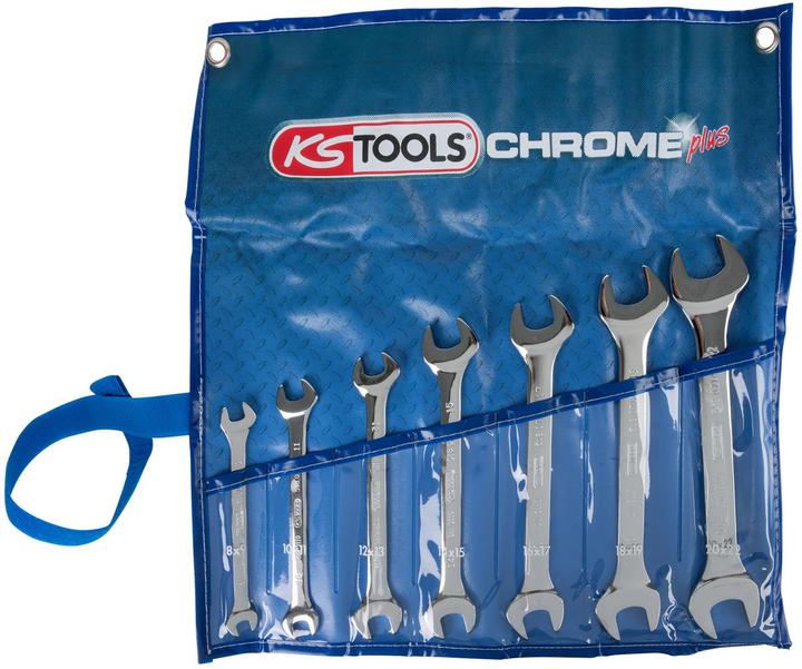 Immagine prodotto KS Tools Set di chiavi aperte doppie CHROMEplus (22 mm, 8 mm, 10 mm, 14 mm, 21 mm, 18 mm, 11 mm, 12 mm, 20 mm, 19 mm, 17 mm, 15 mm, 13 mm, 9 mm, 16 mm)