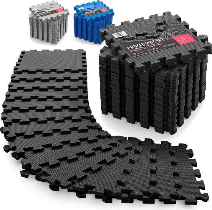 Actual product image BeMaxx 1) Anthracite (30 X 30 Cm), 1) Set of 18 (1,67 m²) (1 cm)