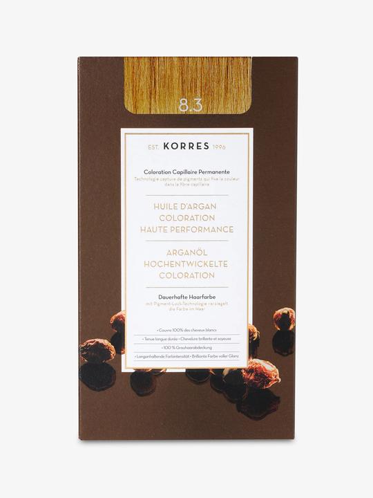 Image du produit Korres Colorant pour cheveux à l'huile d'argan (8.3 Blond miel)