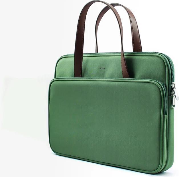 Actual product image JCPAL Milan briefcase Sleeve for 13/14-inch MacBook - Olive (14")