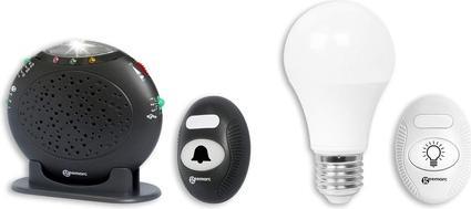 Immagine prodotto Geemarc AmpliCALL 20+6 Amplificatore per campanello senza fili + segnale di avvertimento