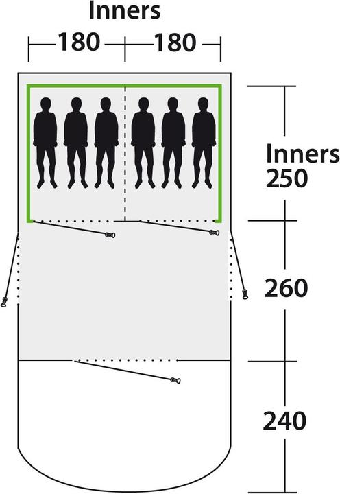 Produktbild Outwell Alamosa 6ATC Tent (Tunnelzelt, 56 kg, 6 Personen)