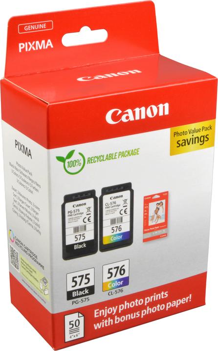 Image du produit Canon PG-575/CL-576 Cartouche d'encre PVP (M, CF, C, Y)