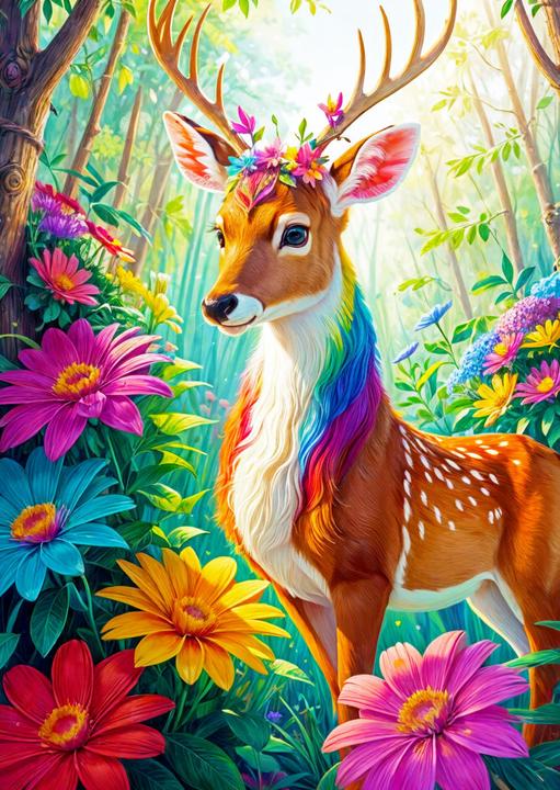 Actual product image Enjoy Puzzle Puzzle 1000 pieces - Magical Deer (1000 pieces)