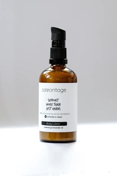 Savontage Natürliche Körperlotion mit Rosmarin- und Lavendelöl, 100ml (Körperlotion, 100 ml)