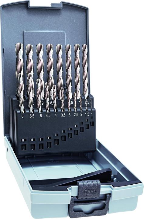 Actual product image Alpen Metal Twist Drill Set HSS Twist Drill Sets in Plastic Case (1.0-10 mm)