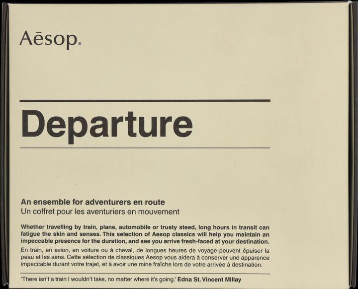 Actual product image Aesop Departure Travel Kit