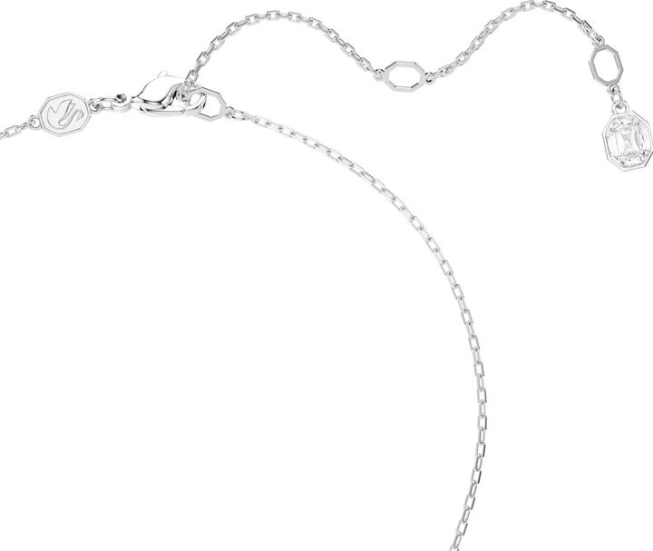 Produktbild Swarovski Dextera Halskette Rundschliff Weiss Rhodiniert