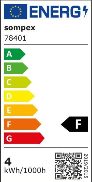 Energie-Label Sompex Air T weiss (340 lm)