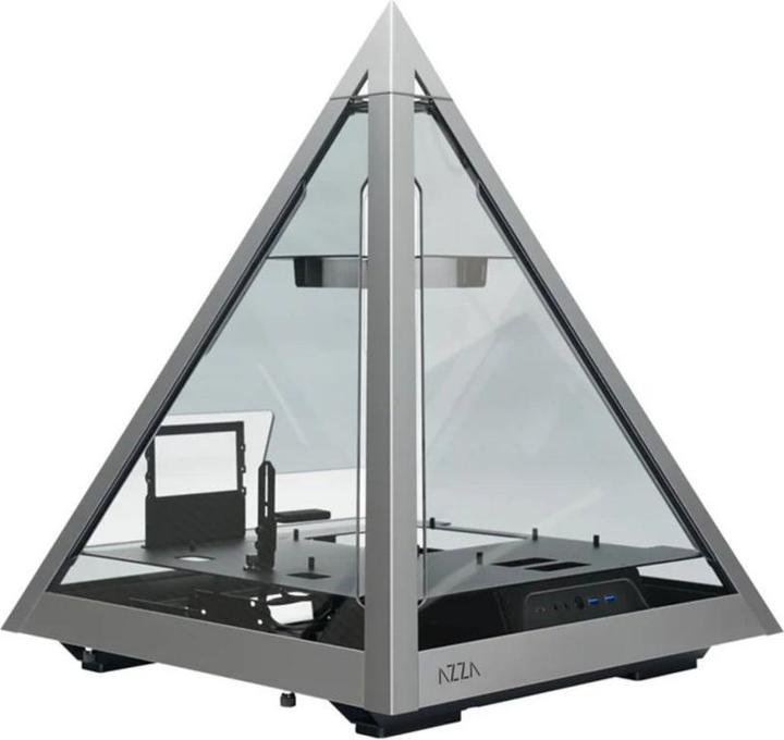 Azza Pyramid 804L, Bench/Show enclosure (grey/black, tempered glass)