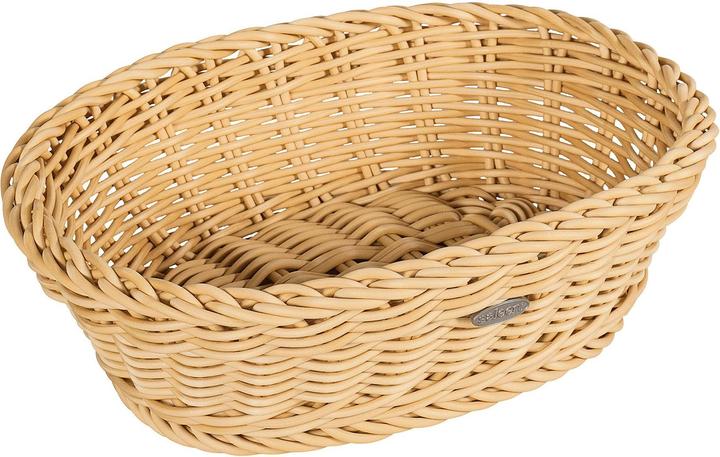 Saleen Broodmand ovaal kunststof 25,5x19x7cm beige