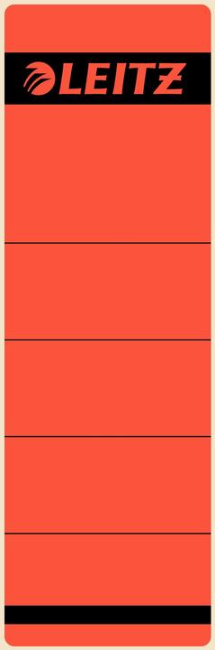 Actual product image Leitz Folder spine label, 61 x 192 mm, short, wide, red suitable for standard- and hardboard-