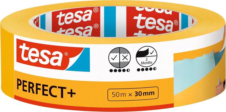 tesa 3x Malerband ECONOMY Abdeckband, Dreierpack (50 mm)