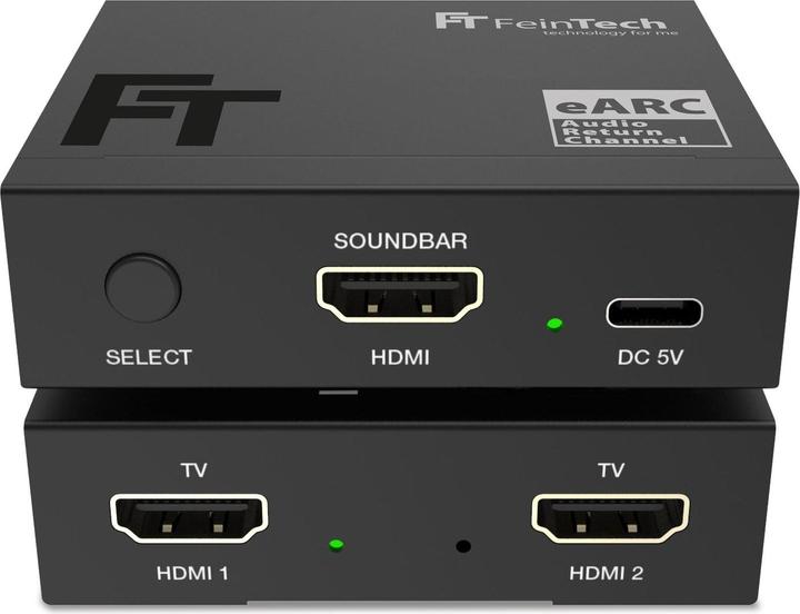 Actual product image FeinTech AX420 HDMI eARC Switch 2 TV x 1 Soundbar