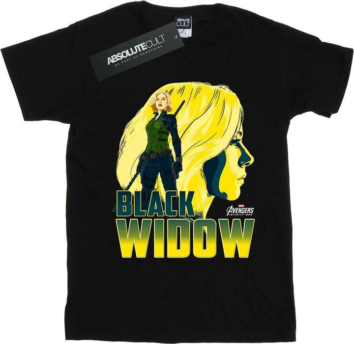 Avengers Infinity War Black Widow Character TShirt Jungen