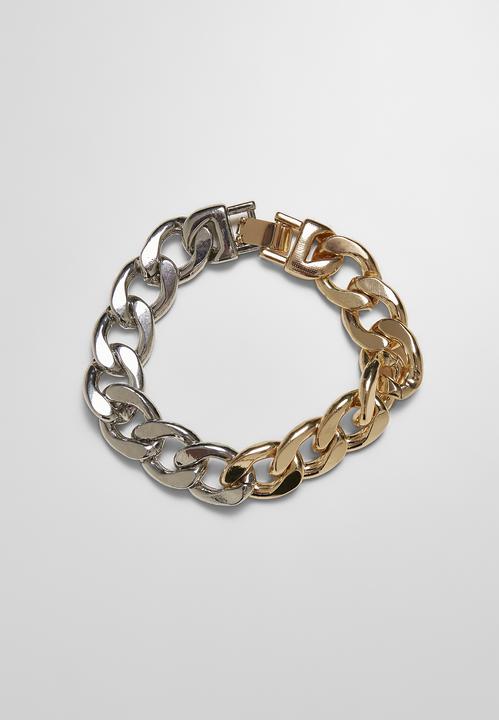 Urban Classics Heavy Two-Tone Bracelet (21 cm, 100% Baumwolle)