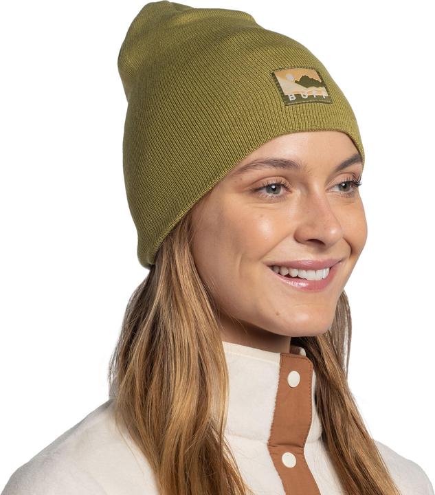 Actual product image Buff Knitted Hat Lilon Long Moss (One size)