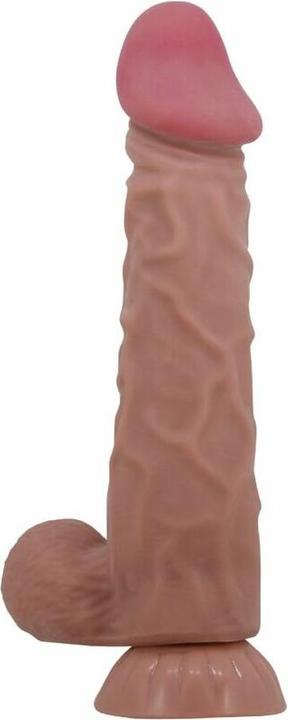 Image du produit Pretty Love Gode Réaliste De La Série Sliding Skin Avec Ventouse Sliding Skin Marron 24 cm