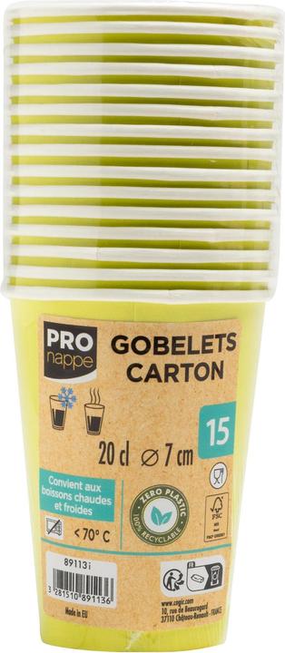 Produktbild PROnappe 15 Einweg-Kaffeebecher 200,0 ml (15 x)