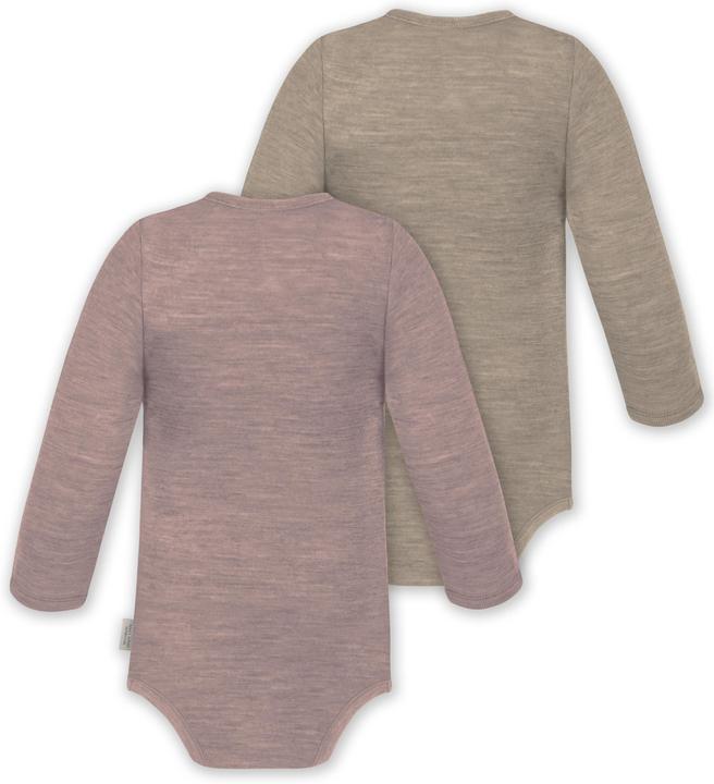 Produktbild Normani 2er Pack Baby Merino Body Langarm „Auckland" - 9373 (98)