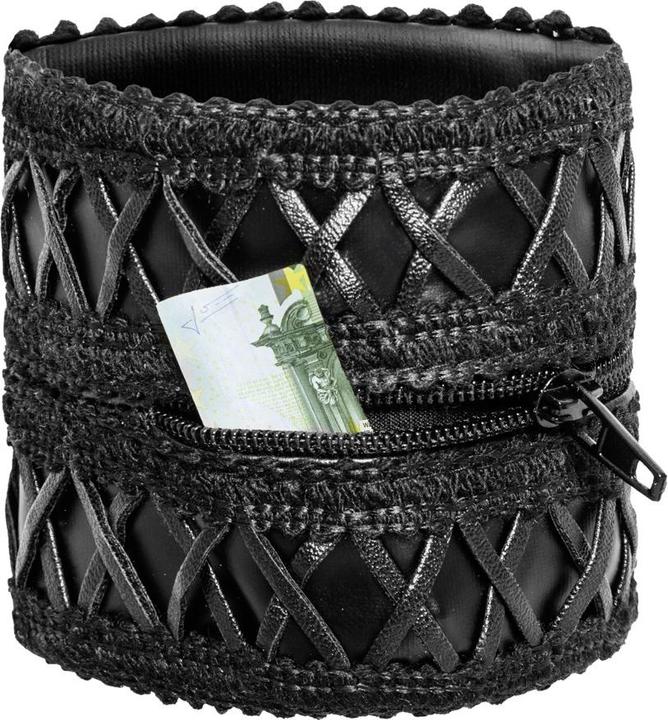 Actual product image Noir Handmade Bracelet in black (25 cm, 76% polyester / 24% elastane with polymer coating)
