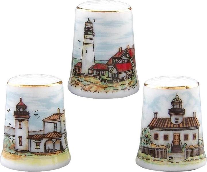 Produktbild Reutter M.W. - Fingerhüte Leuchtturm - 3 fach sortiert