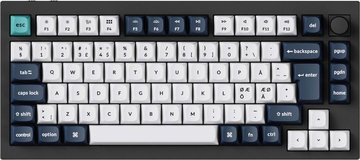 Produktbild Keychron Q1 Max Wireless Tri-Mode 75% Mechanical Keyboard, Jupiter Brown Switches (DE, Kabellos, Kabelgebunden)