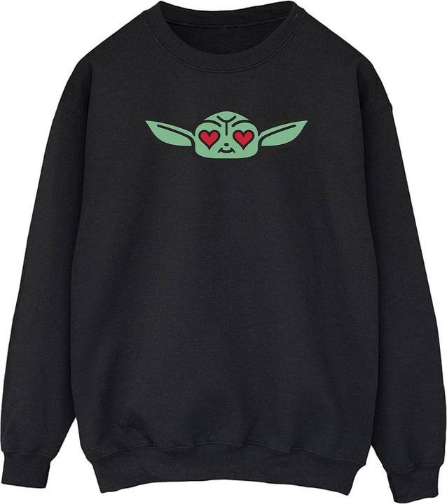 Star Wars The Mandalorian Grogu Heart Eyes Sweatshirt (XXL)
