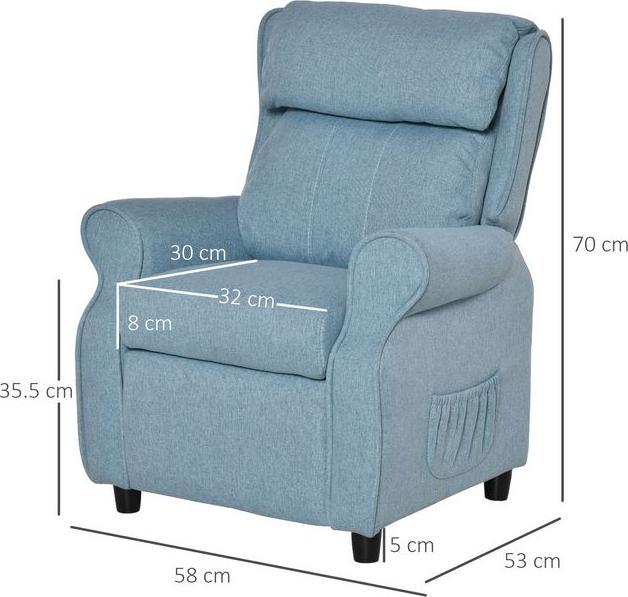 Produktbild Swisshandel24 Kindersofa Kindercouch Kindersessel Stuhl Liegesofa verstellbar mit Fussstütze für 3-5 Jahre Jungen (Kindersessel)
