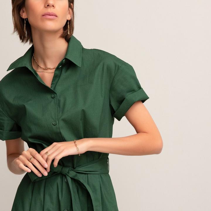 Produktbild La Redoute Collections Blusenkleid mit Bindegürtel (40)