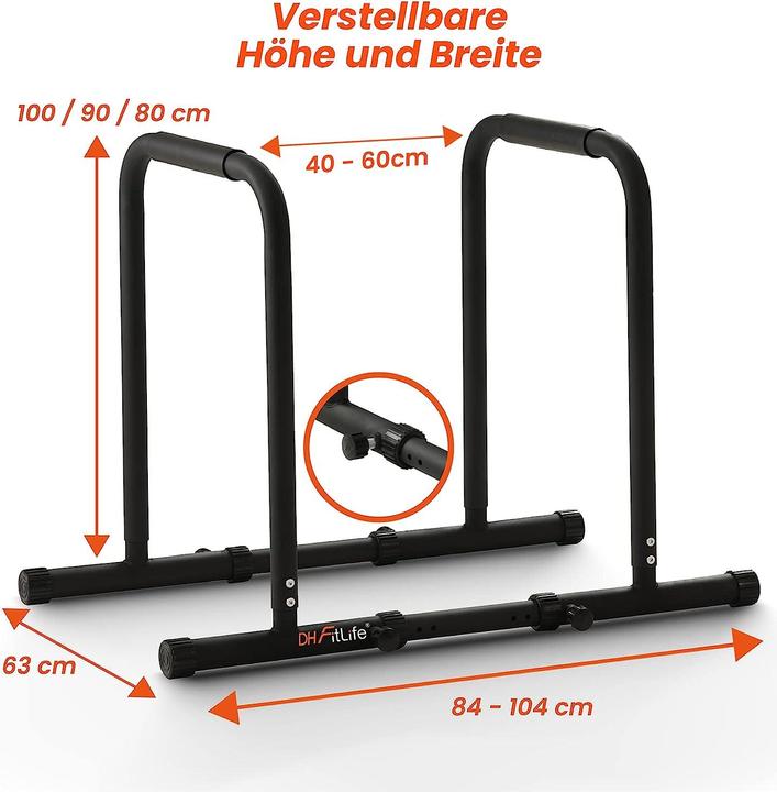 Actual product image DH FitLife Dip bars