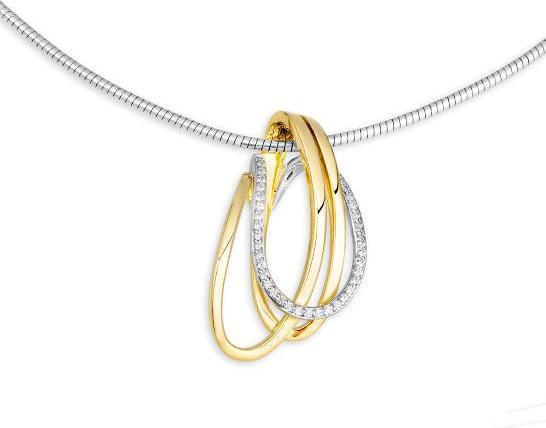 Breuning ANHÄNGER - BRILL. 0,22 Ct. H/si (585, - Gold)