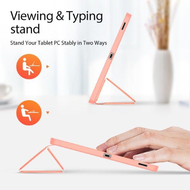 Actual product image Samsung Galaxy Tab S10 FE Plus - Ducis Domo Series, aufstellbares Flip-Etui, Pink (Samsung Galaxy Tab S10 FE+)