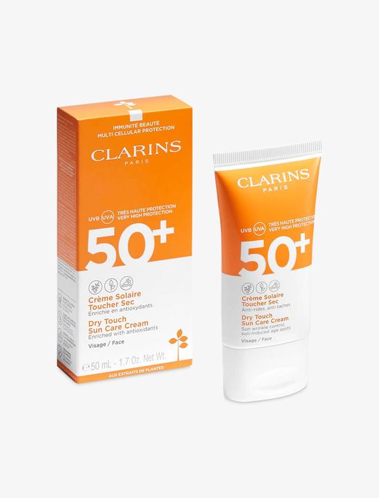 Image du produit Clarins Toucher sec (Crème solaire visage, SPF 50+, 50 ml, 71 g)