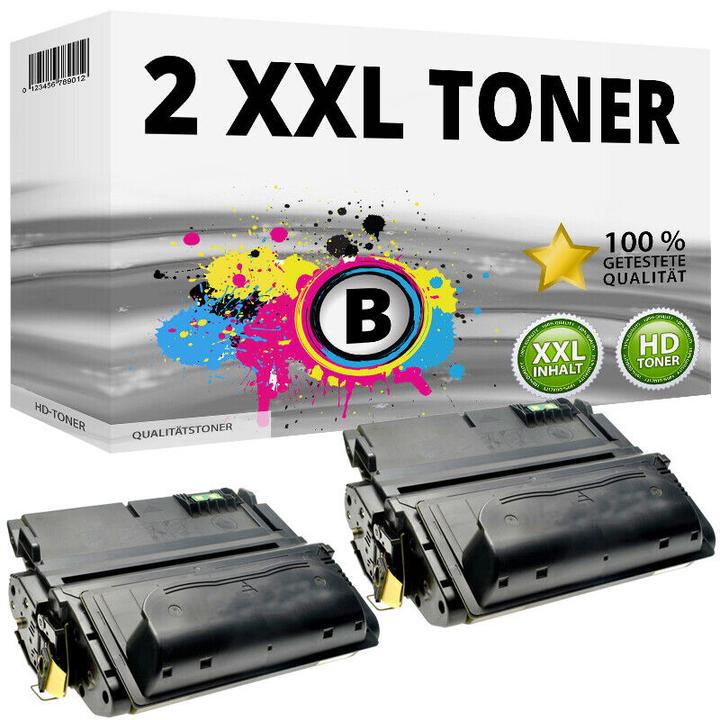 Produktbild Druckfuxx 2x XXL TONER für HP LaserJet 4200DTN 4200DTNS 4200DTNSL 4200LN 4200TN