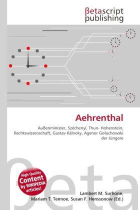 Produktbild Aehrenthal (Lambert M. Surhone, Mariam T. Tennoe, Susan F. Henssonow, 2010)