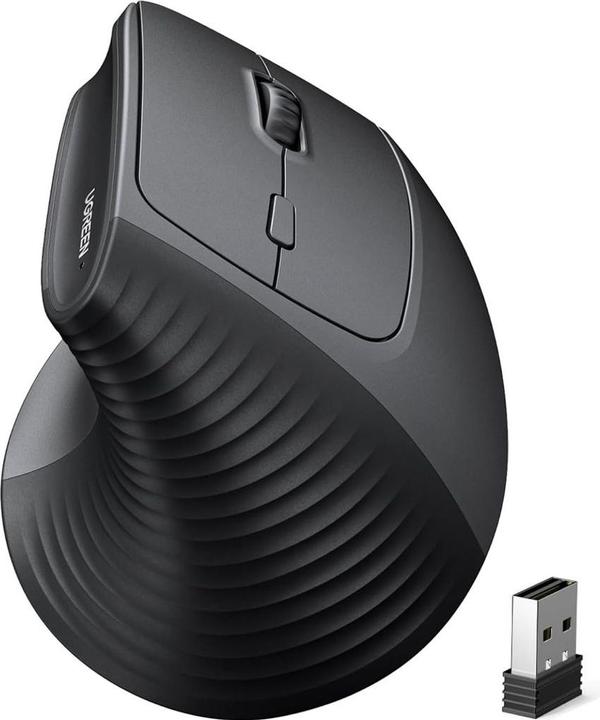 Actual product image Ugreen Wireless Ergonomic Vertical Mouse 57°