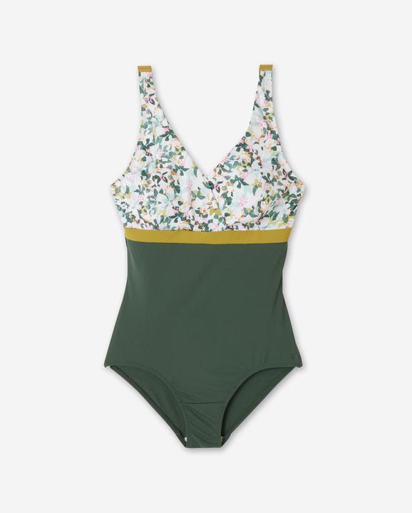 Nabaiji Badeanzug Damen grosse Oberweite - Mia All Mini grün (54, 56)