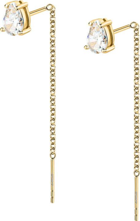 Morellato Fashion gold-plated dangle earrings Tesori SAIW208 (Silber 925)
