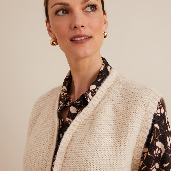 Immagine prodotto Anne Weyburn Gilet in maglia fine con scollo rotondo (34)