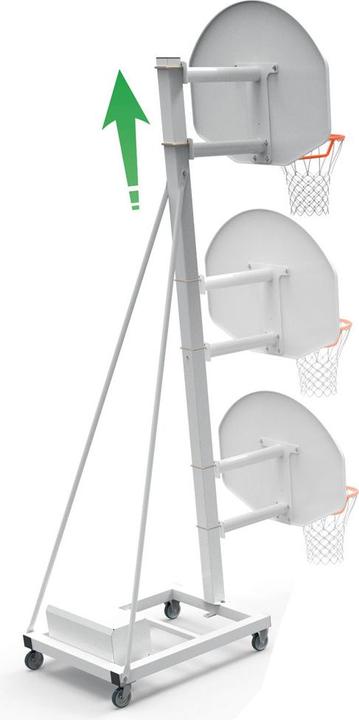 Produktbild Sporti Feststehender Kopf für Basketballkorb Höhe 3,05m Offset 0,60