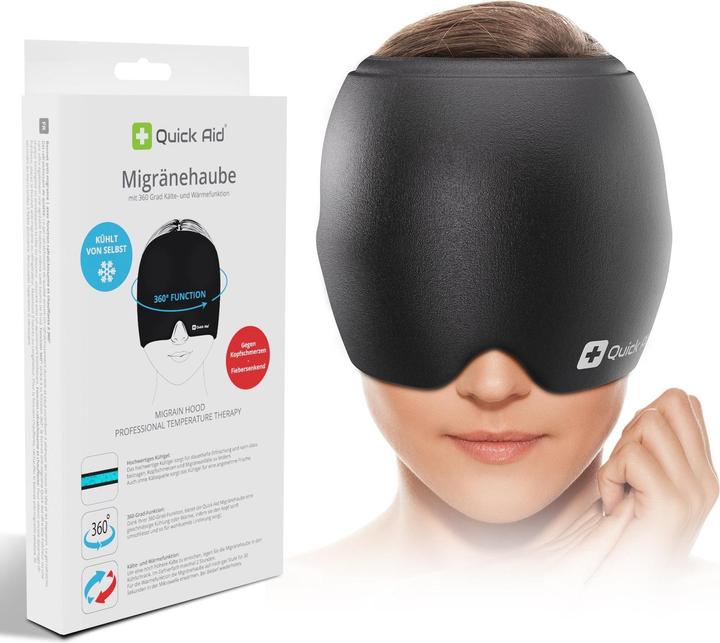 Produktbild Quick Aid Kopfschmerz- und Migränehaube (selbstkühlend) mit 360 Grad Kälte- und Wärmefunktion (1 x, 1053 ml, 592 g)