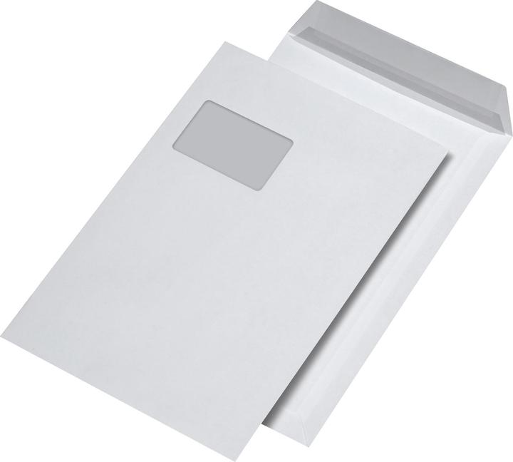 Produktbild Elepa Briefumschläge C4 (229 x 324 mm) weiß, Offset weiß, Papier: 120 g/m², Haftung: druckempfindlich, mit (250 x)