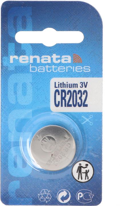 Actual product image Renata CR2032 Lithium Batterie, Lithiumzelle CR2032, 3V (1 pcs., 225 mAh)